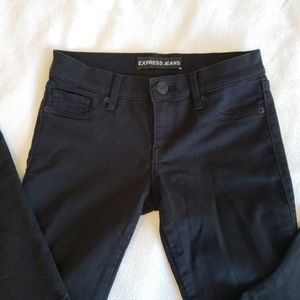 Express Low Rise Black Leggings Size 2